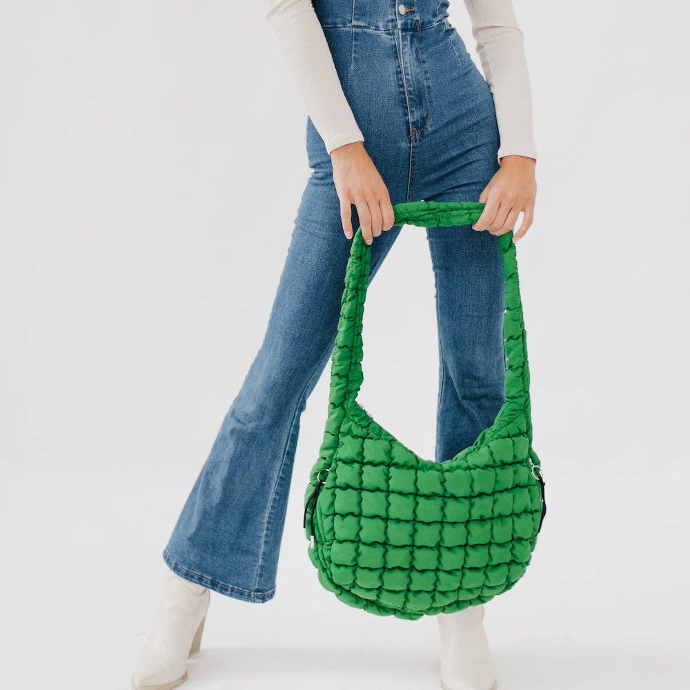 Carmen Quilted Hobo Bag