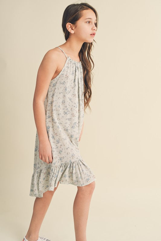 Flounce Halter Dress