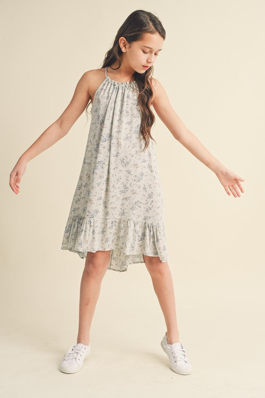 Flounce Halter Dress
