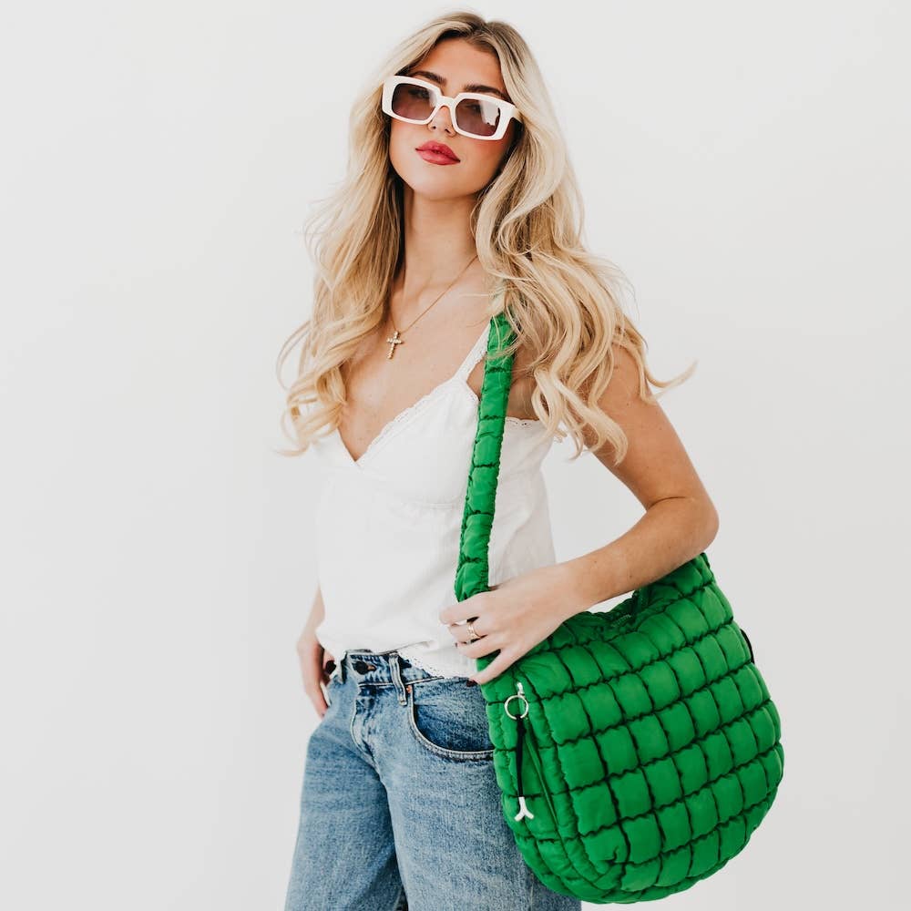 Carmen Quilted Hobo Bag
