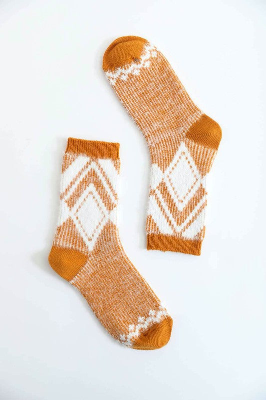 Diamond Pattern Socks