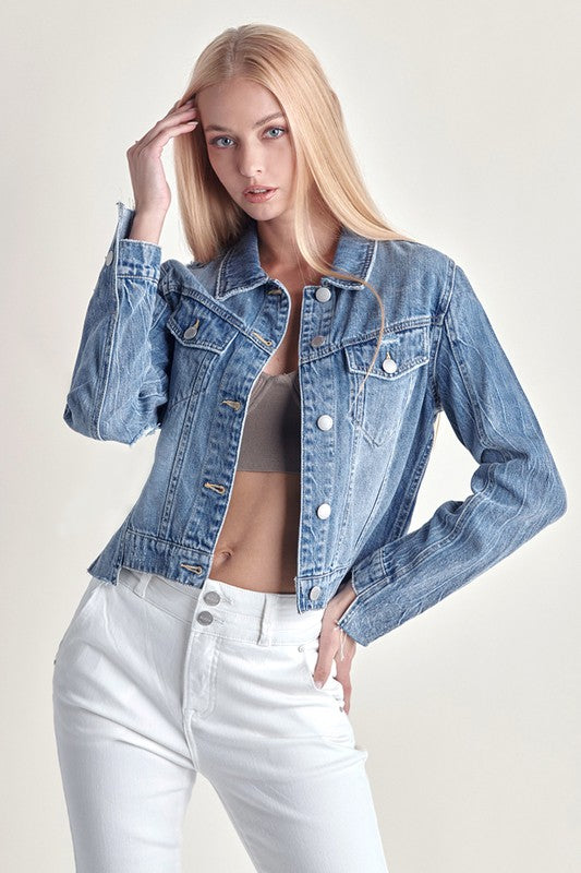Uneven Hem Jacket