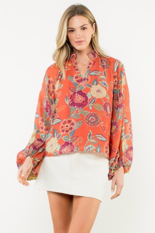 Floral Sleeve Top