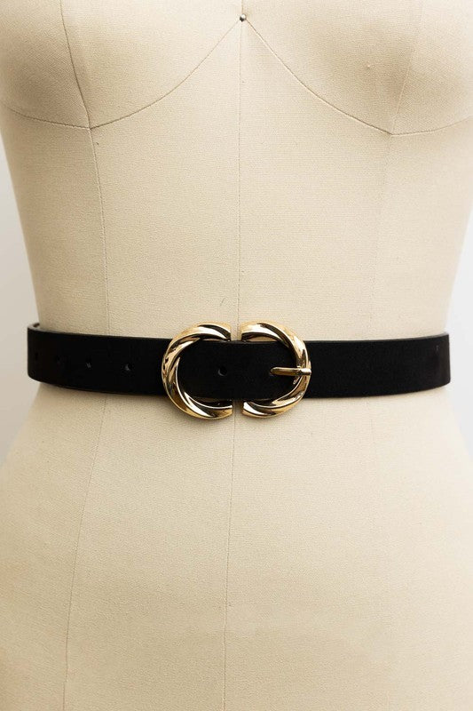 Double C Suede Belt