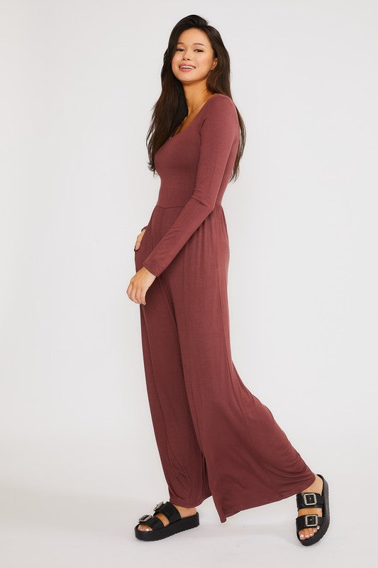 Square Neck Jumpsuit
