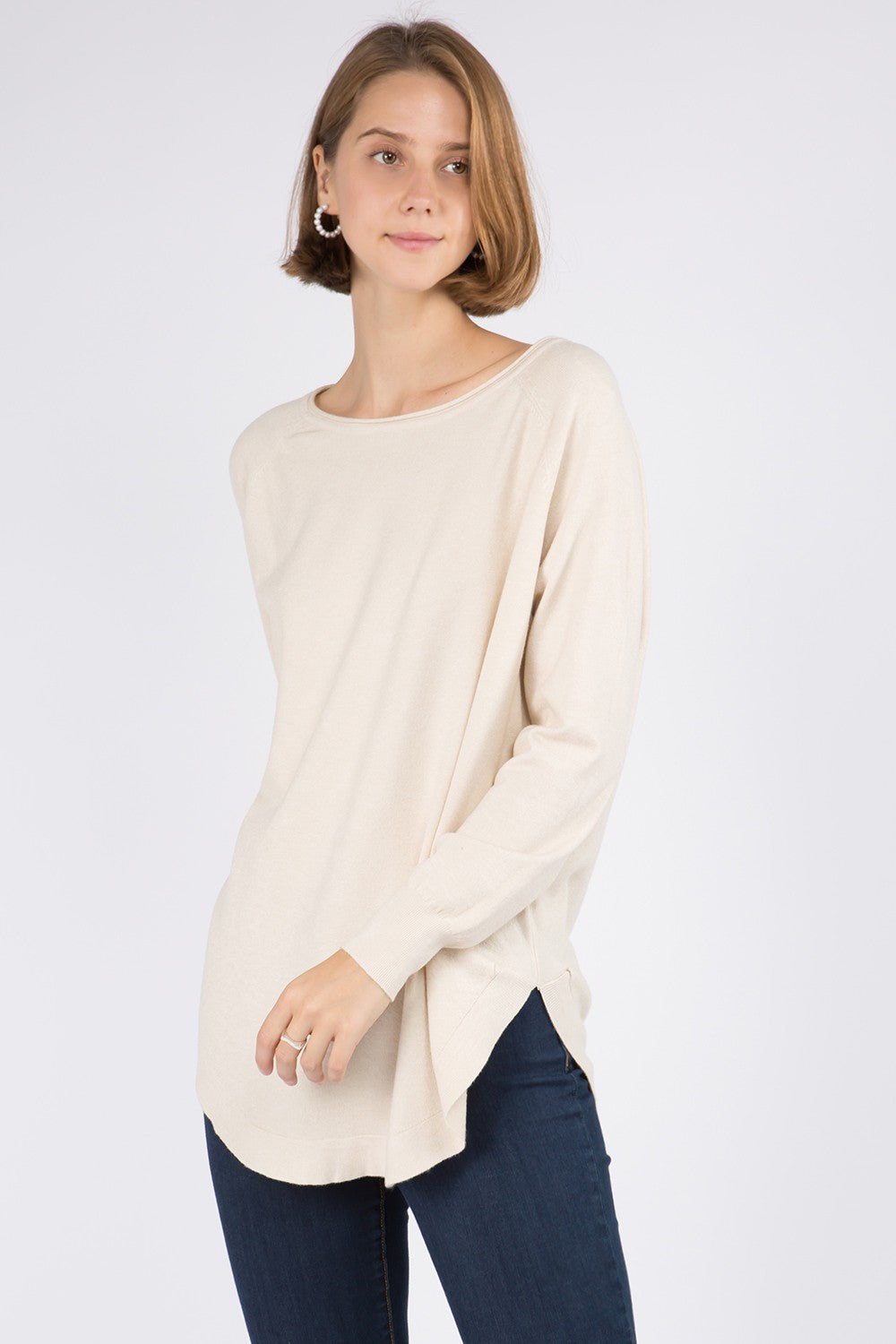 Soft Boat Neck Sweater