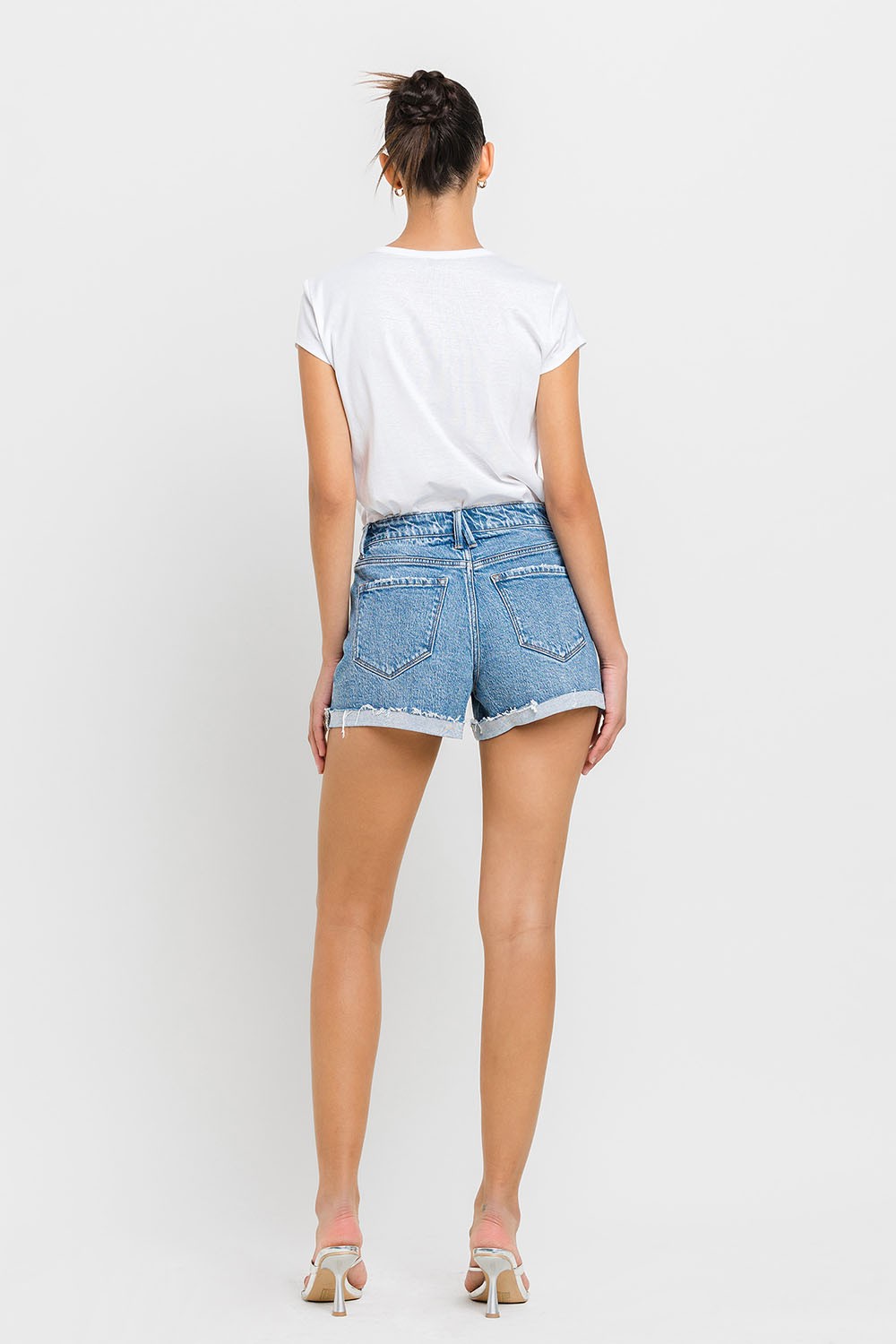 Cuffed A-Line Shorts