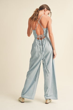 Wash. Denim Jumpsuit
