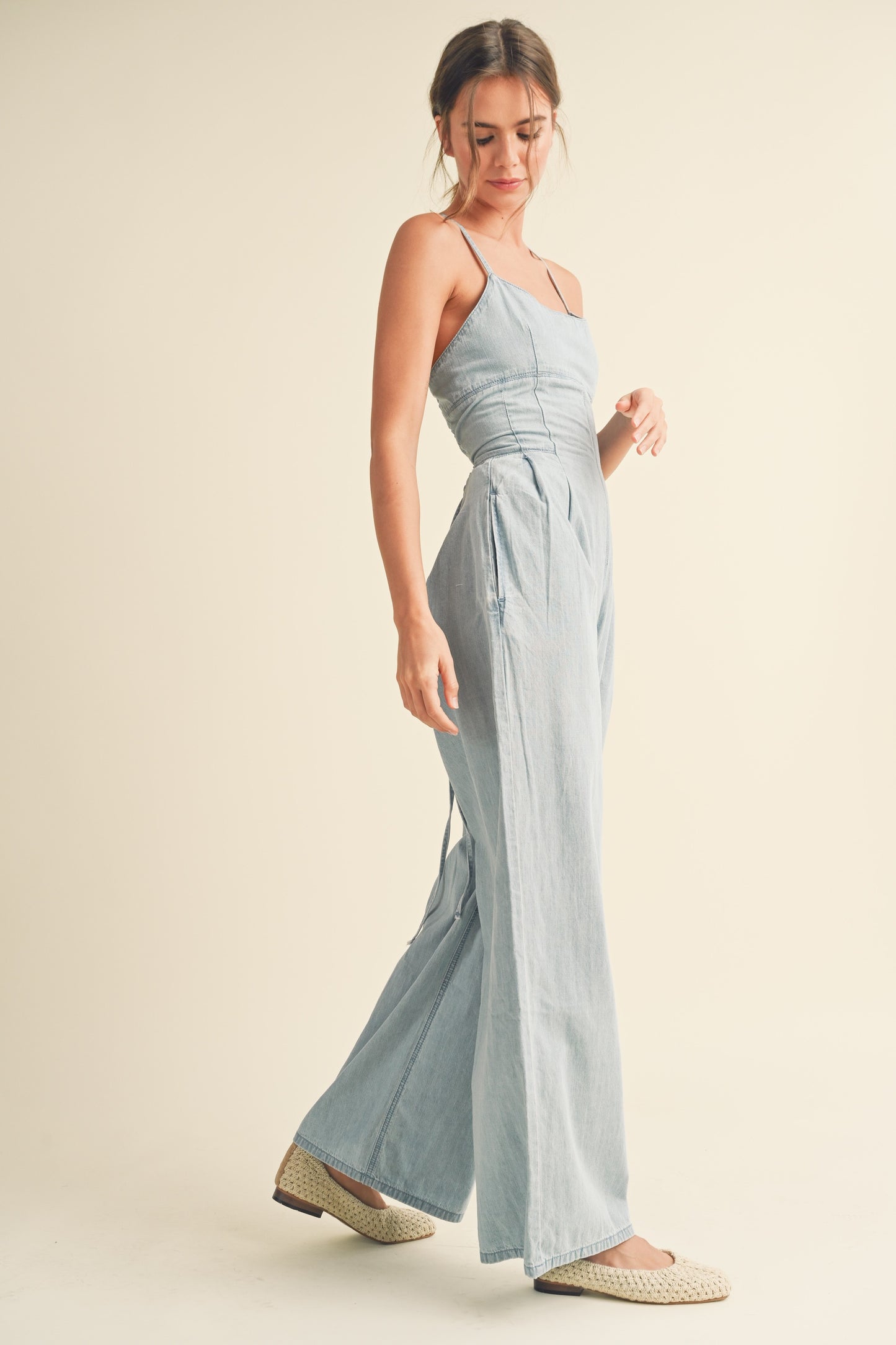 Wash. Denim Jumpsuit