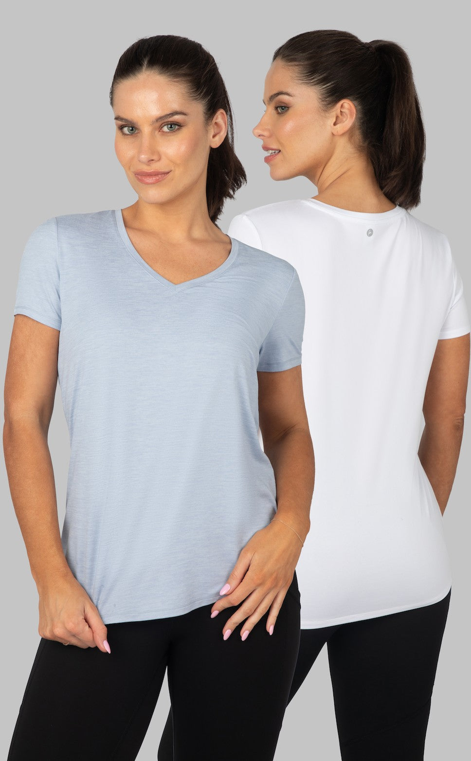 Short Sleeve V-Neck Shirt (2-Pack)