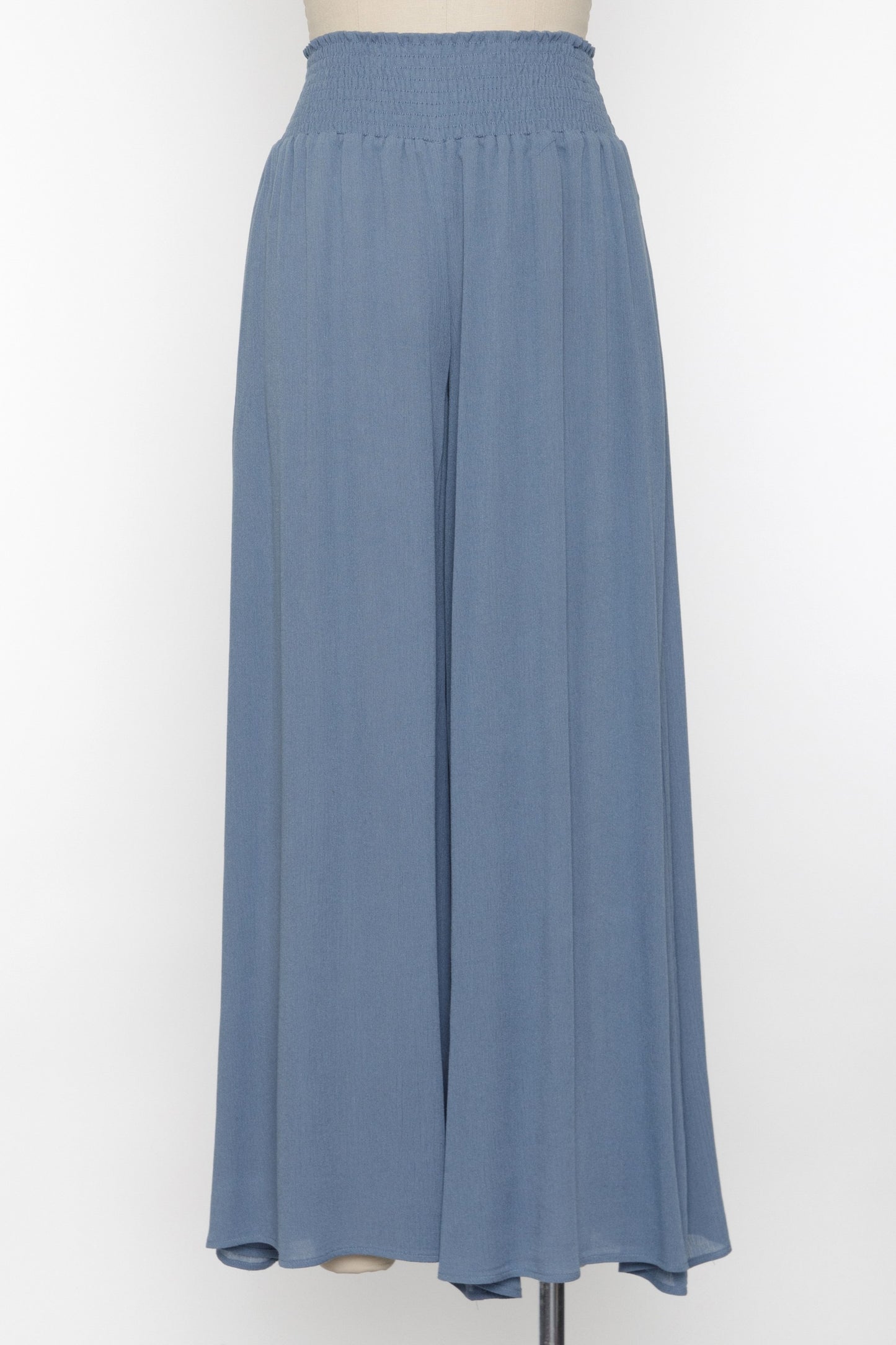 Smocked Wide Leg Pants