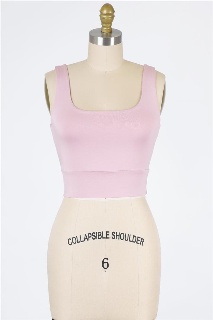 Square Neck Fitted Top