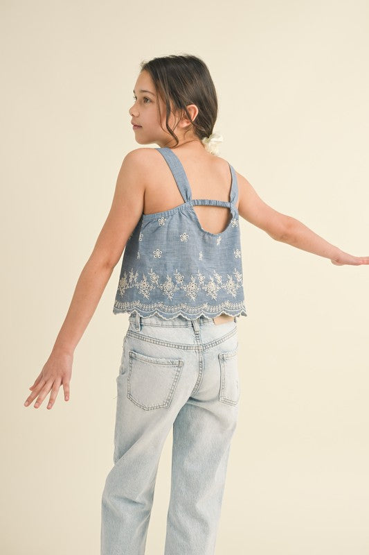 Cutout Back Top