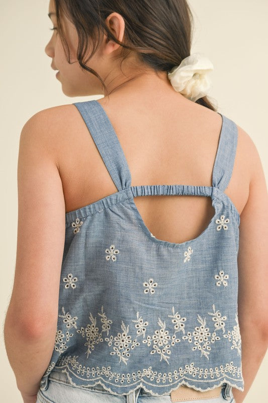 Cutout Back Top