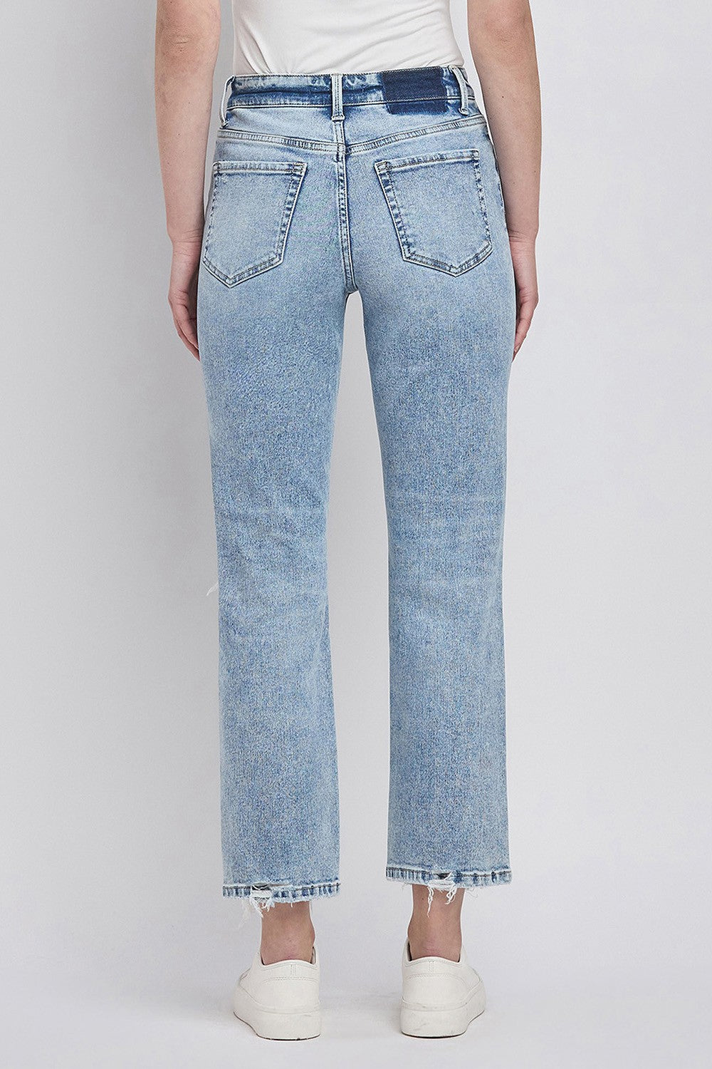 Distressed Straight Jeans
