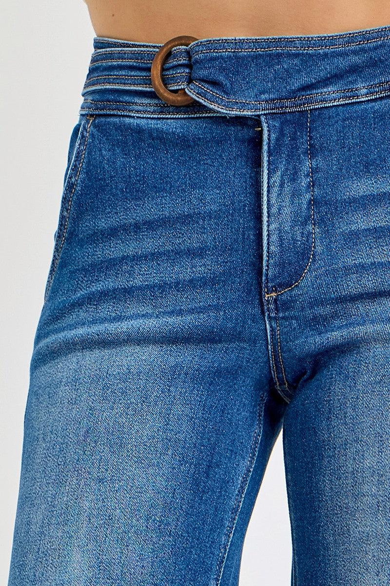 Tummy Control Crop Jeans