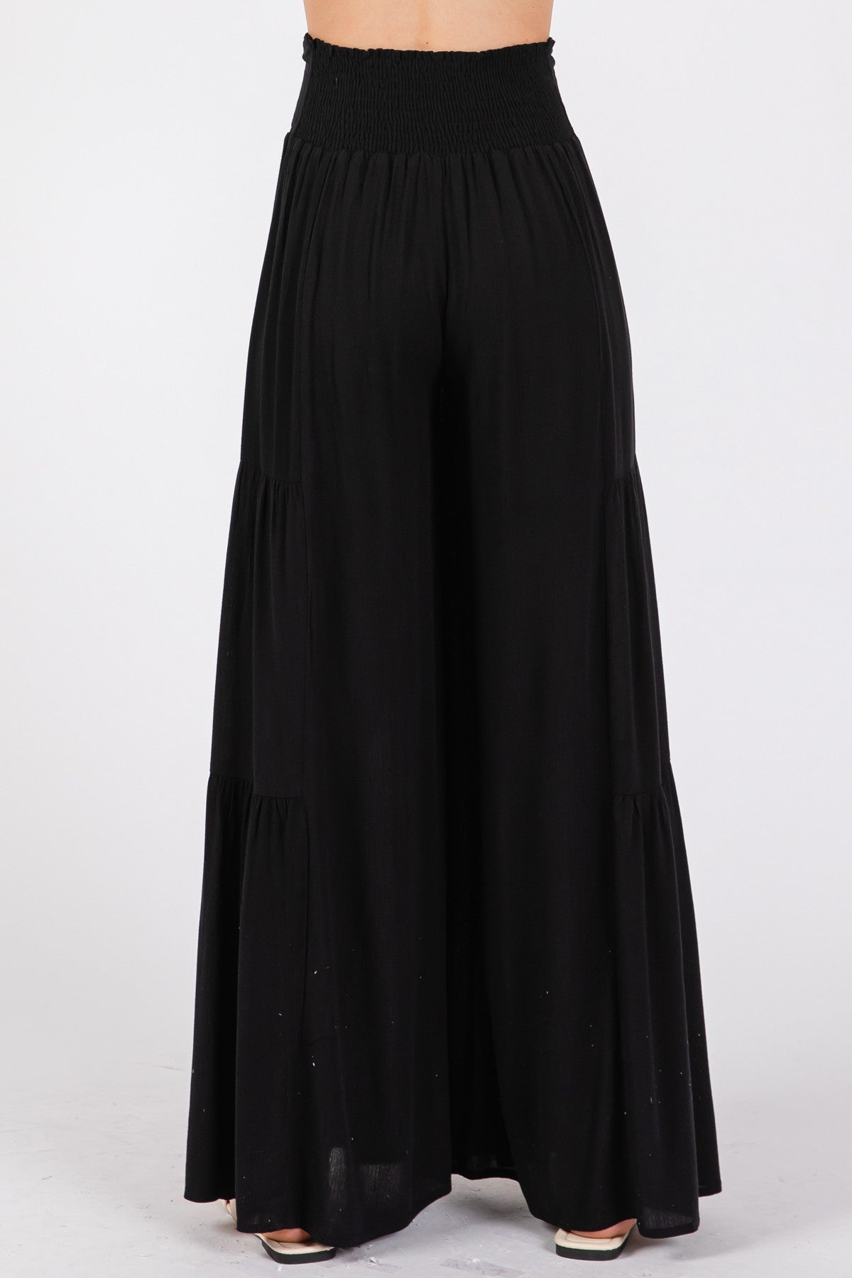 Woven Solid Hemming Pants