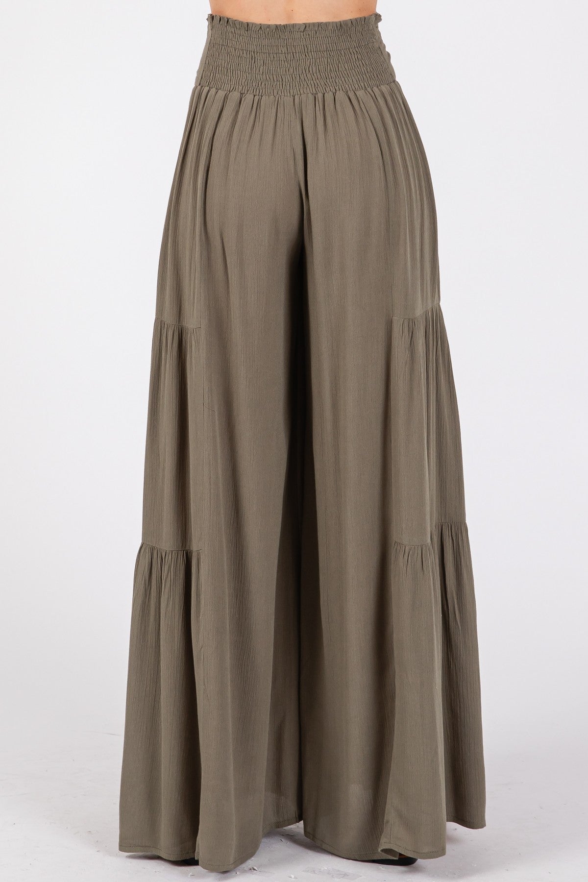 Woven Solid Hemming Pants