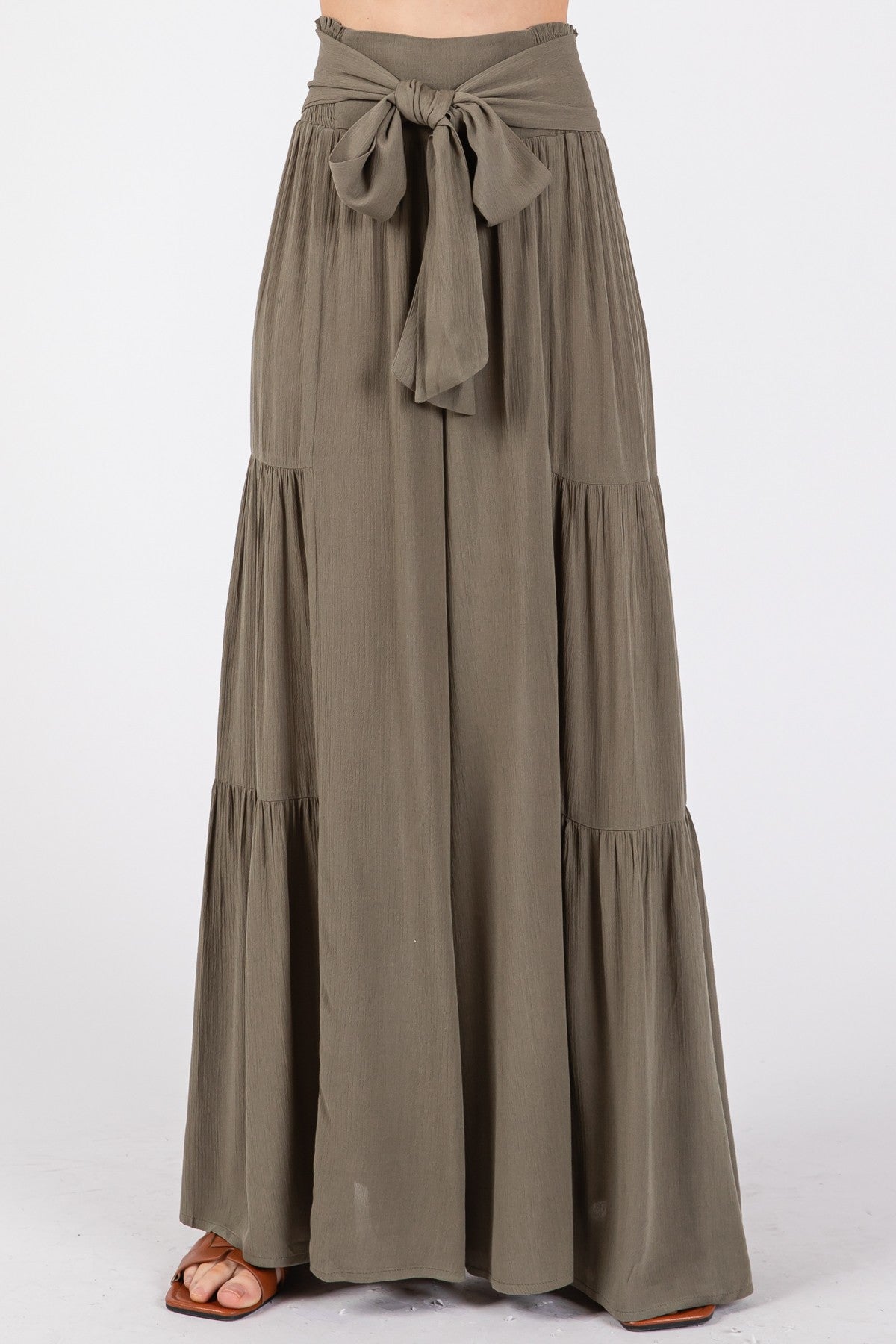 Woven Solid Hemming Pants