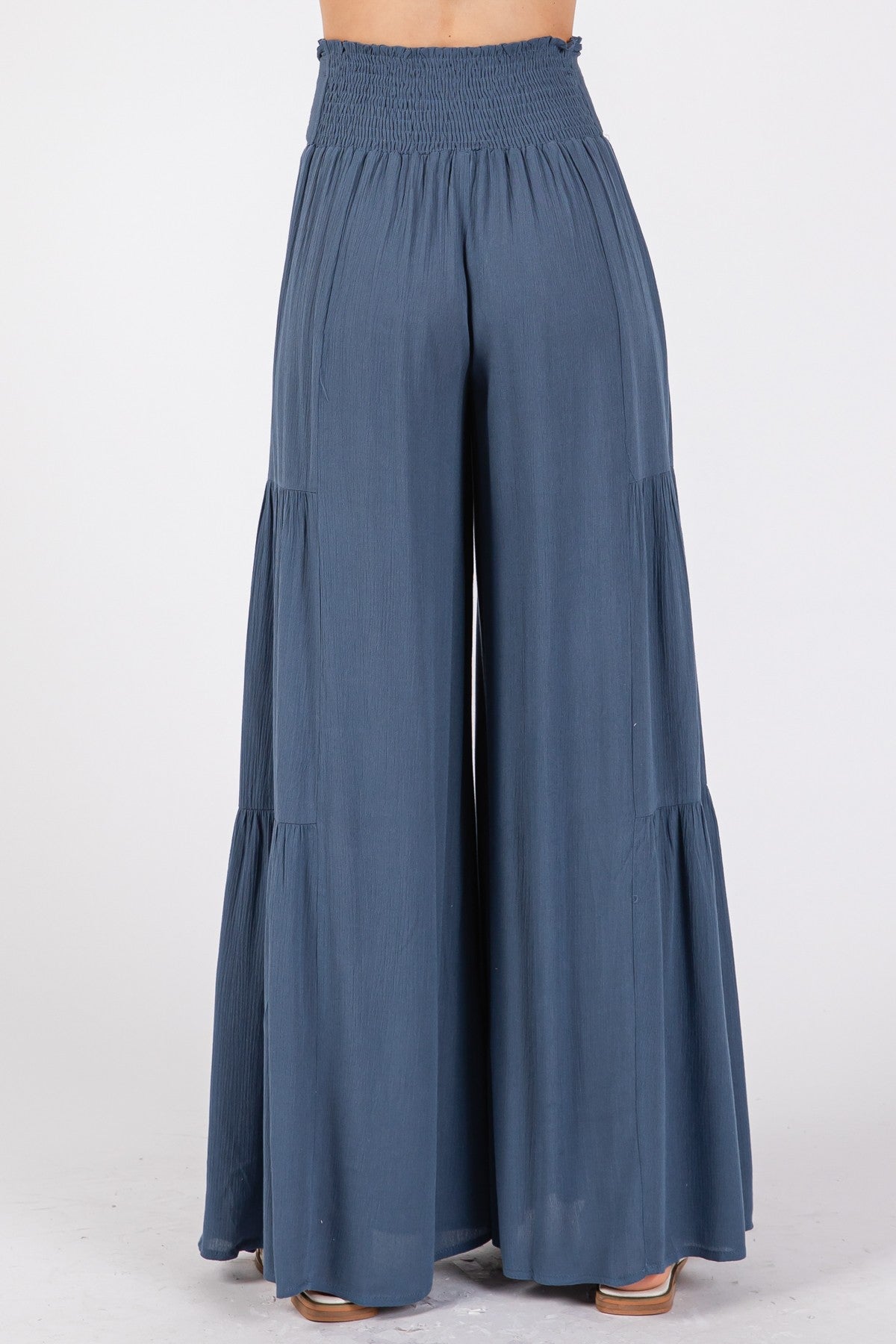 Woven Solid Hemming Pants