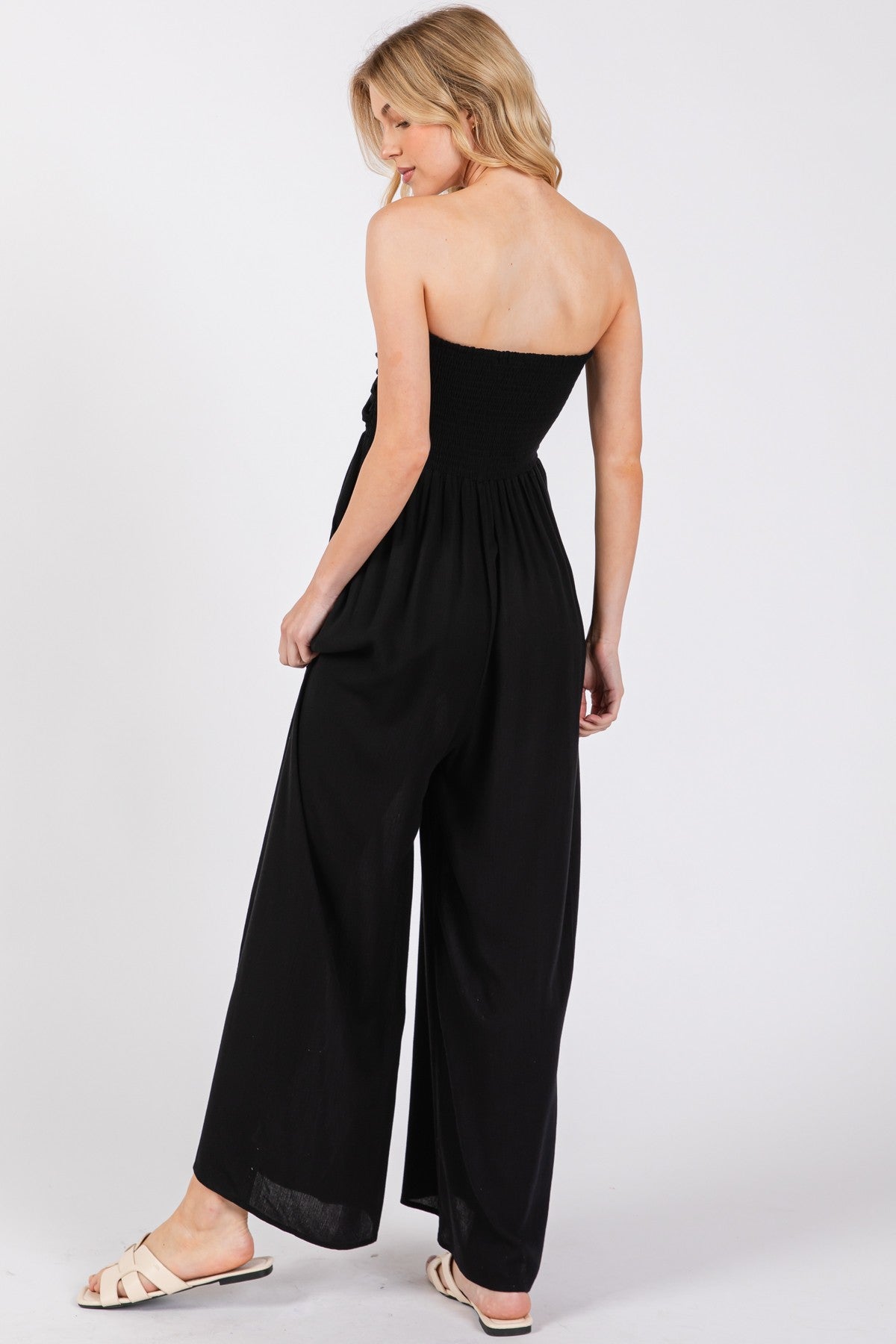 Front Tie Tanktop Jumpsuit