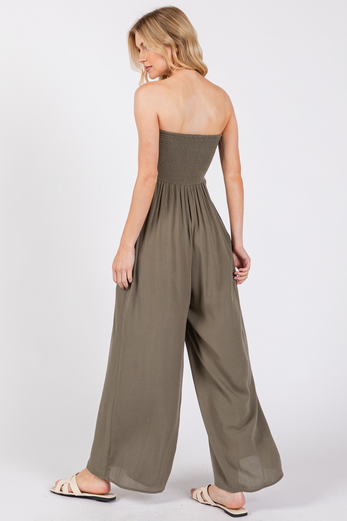 Front Tie Tanktop Jumpsuit