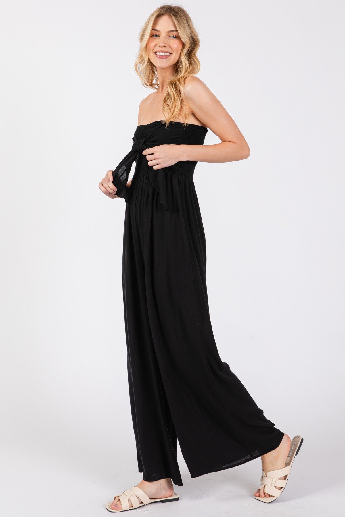 Front Tie Tanktop Jumpsuit