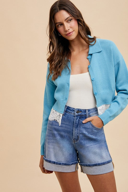 Stretch Denim Shorts