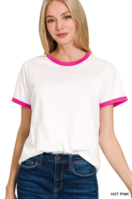 Short Sleeve Binding Tee