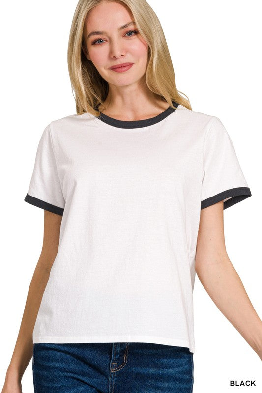 Short Sleeve Binding Tee