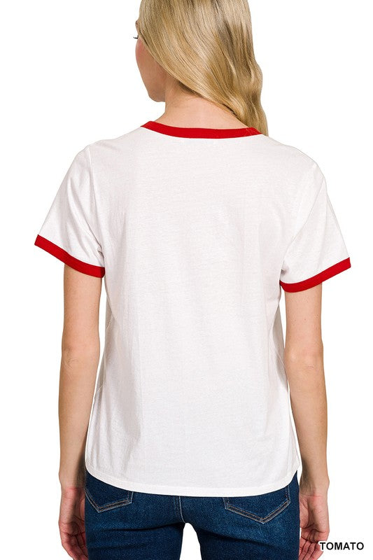 Short Sleeve Binding Tee