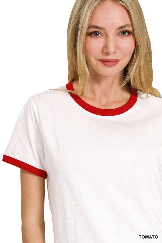 Short Sleeve Binding Tee