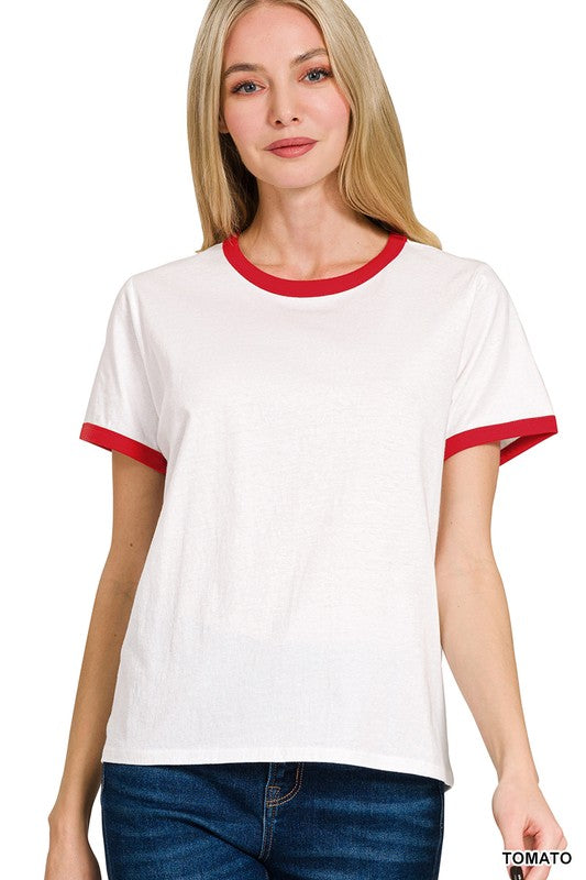 Short Sleeve Binding Tee
