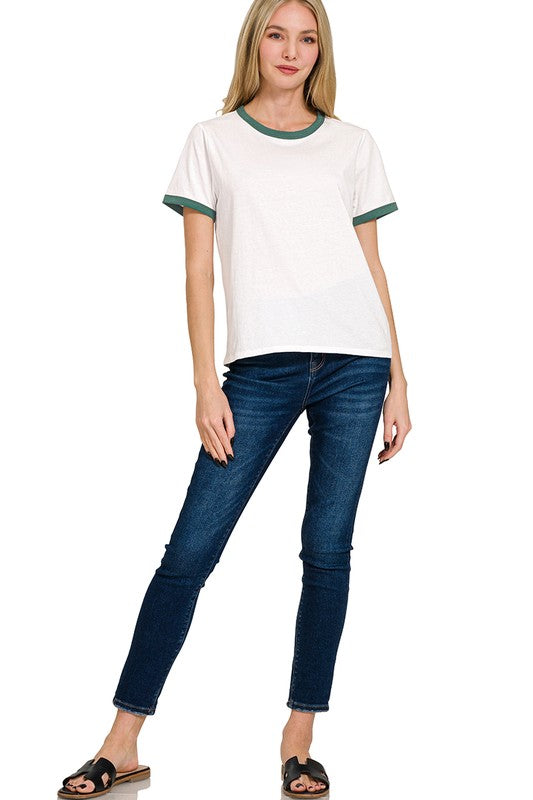Short Sleeve Binding Tee