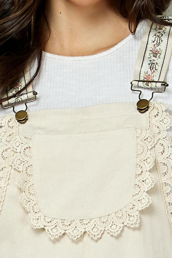 Boho Tiered Woven Overalls