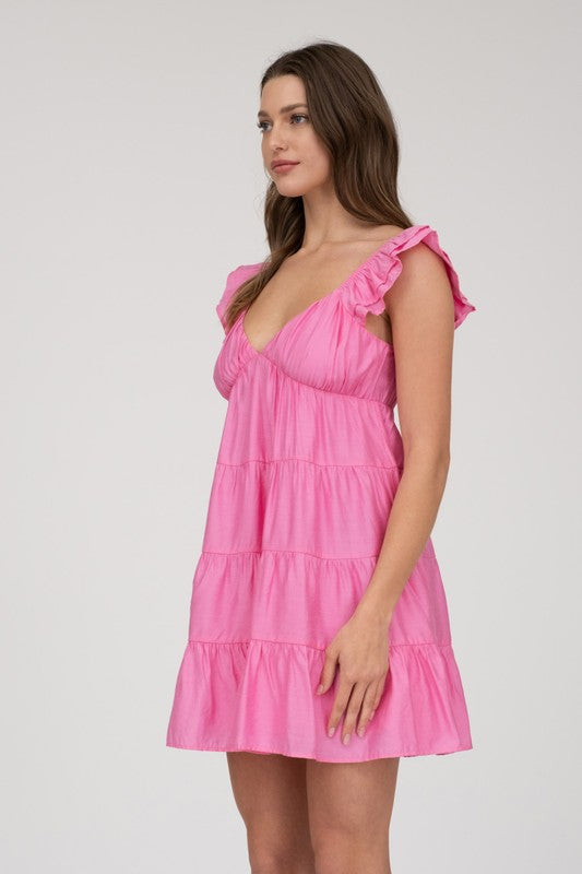 Tiered Babydoll Mini Dress