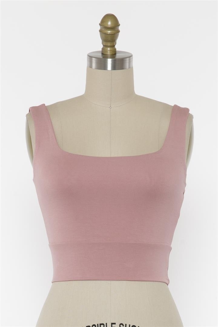 Square Neck Fitted Top