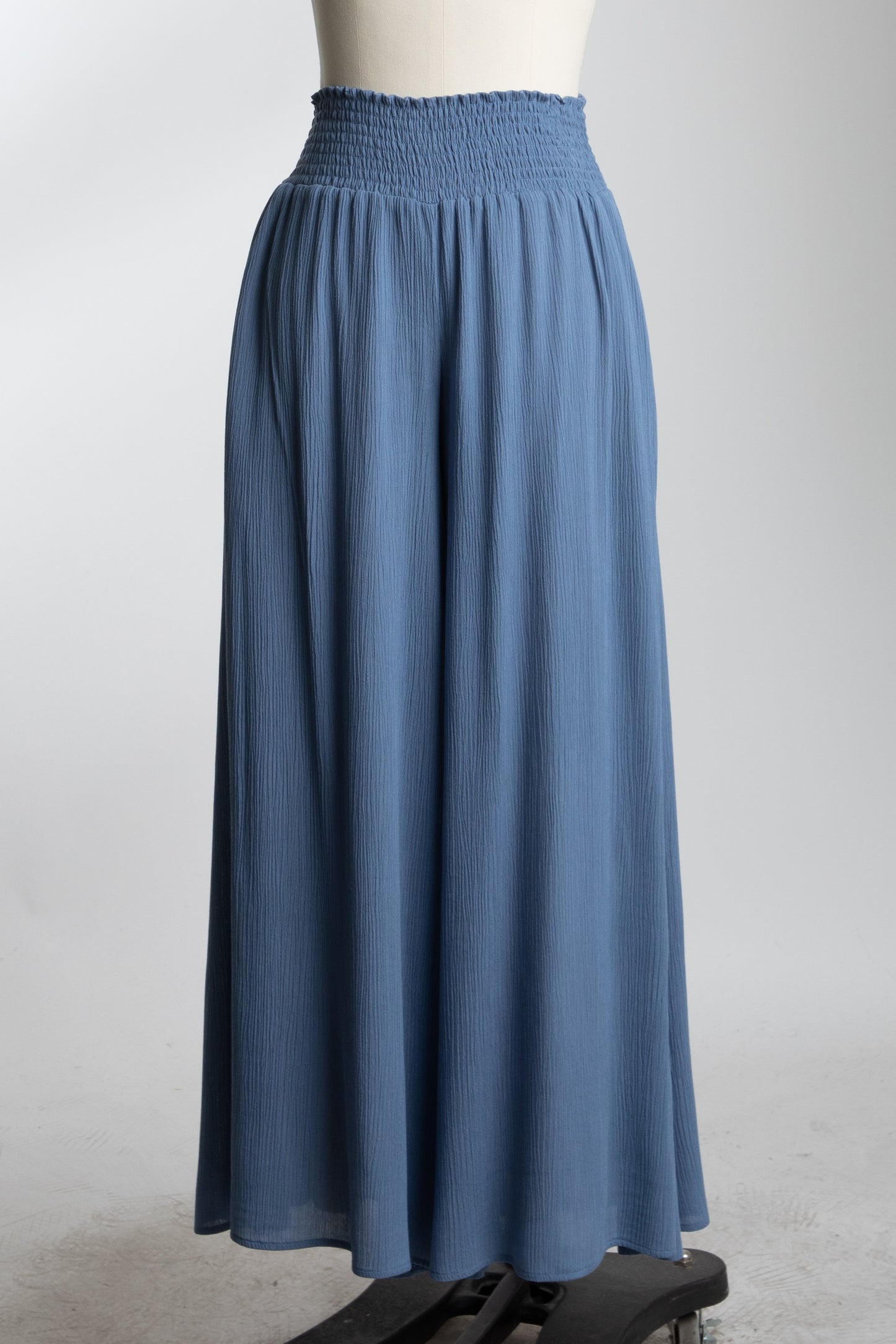 Smocked Wide Leg Pants