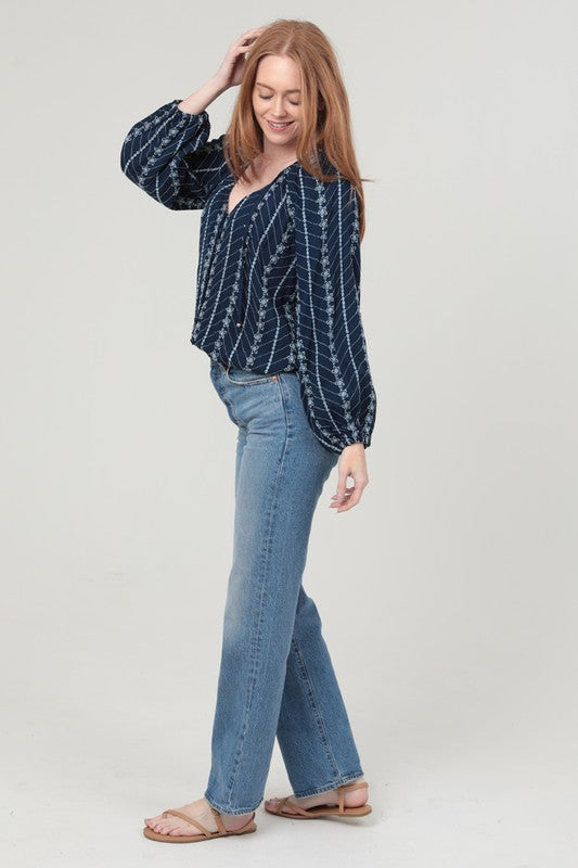 Button Front Blouse