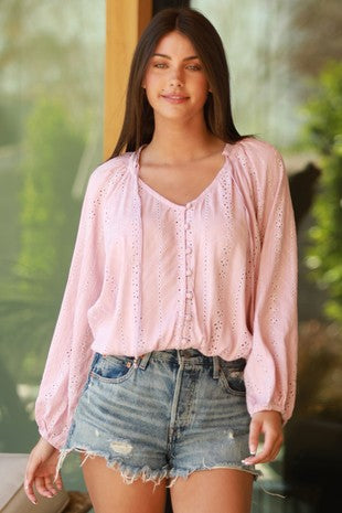 Button Front Blouse