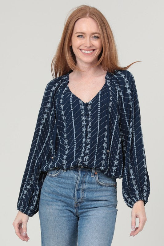 Button Front Blouse