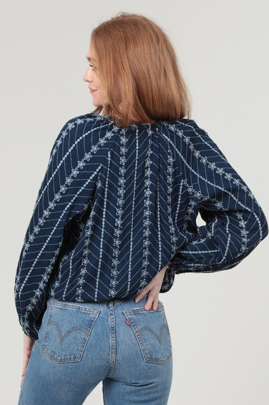 Button Front Blouse