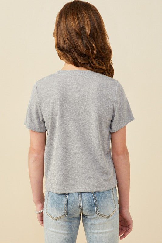 Pearl Bow Knit Shirt