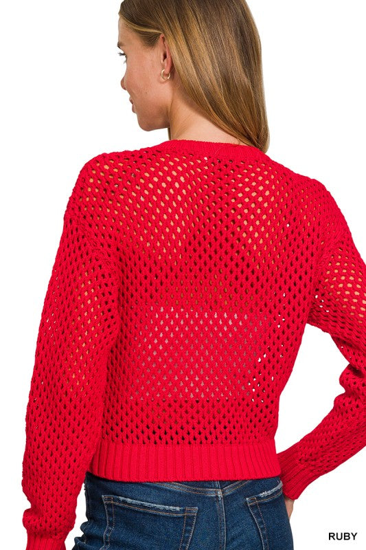 Crochet Sweater Cardigan
