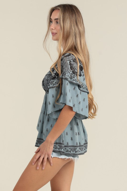 Smocked Bust Blouse