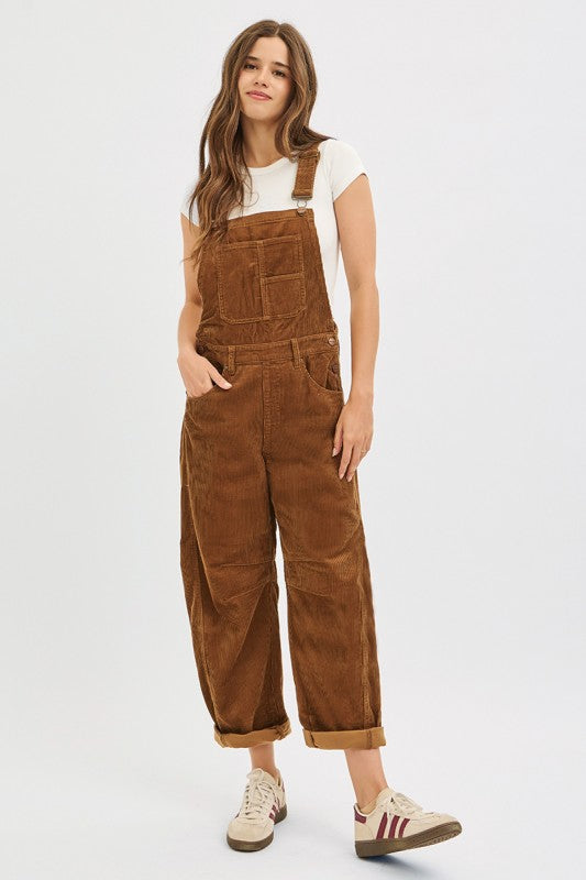 Corduroy Barrel Overall
