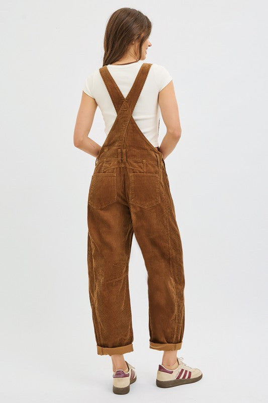 Corduroy Barrel Overall