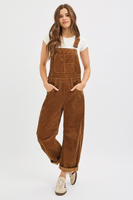 Corduroy Barrel Overall