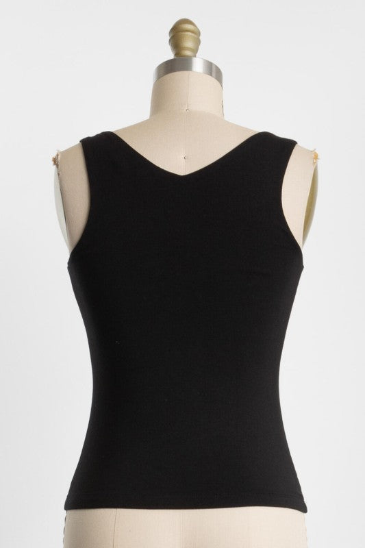 Double Layer V-neck Tank