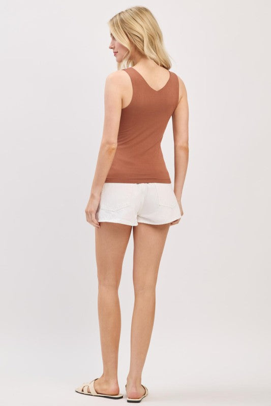 Double Layer V-neck Tank